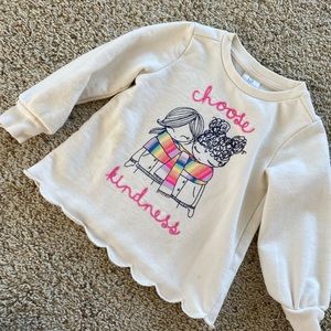 BabyGap Choose Kindness Sweatshirt, Todder Girls 3T